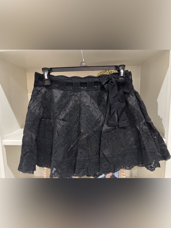 LoveShackFancy Dresses & Skirts - NWT LoveShackFancy Shayda Black Miniskirt SZ 2